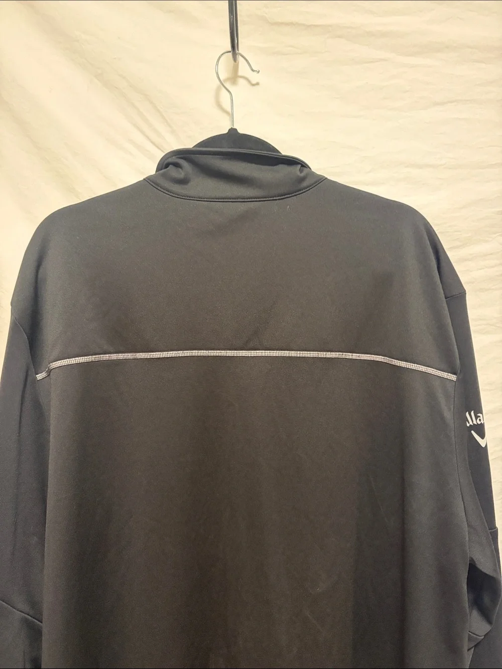 EUC Callaway Classic Black Lightweight Quarter-Zip Shirt Jacket XXXL
